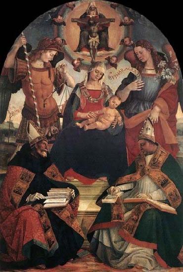 Luca Signorelli The Trinity, the Virgin and Two Saints France oil painting art